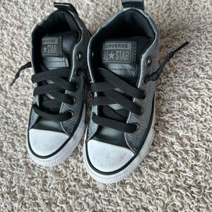 Converse Kids Black and Gray Sneakers